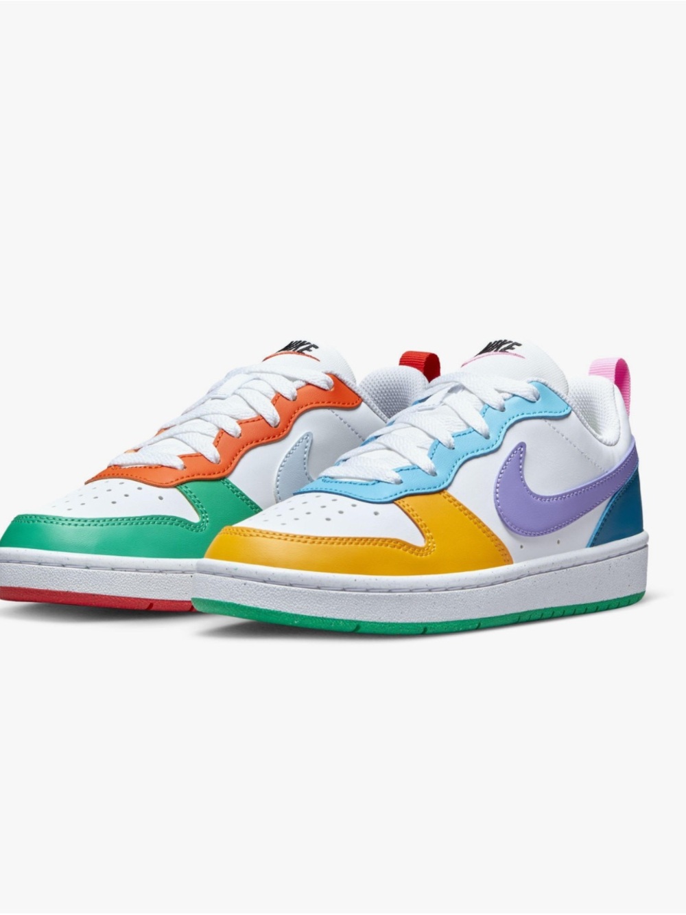 Nike Kids Court Borough Low Recraft Multi 3.5